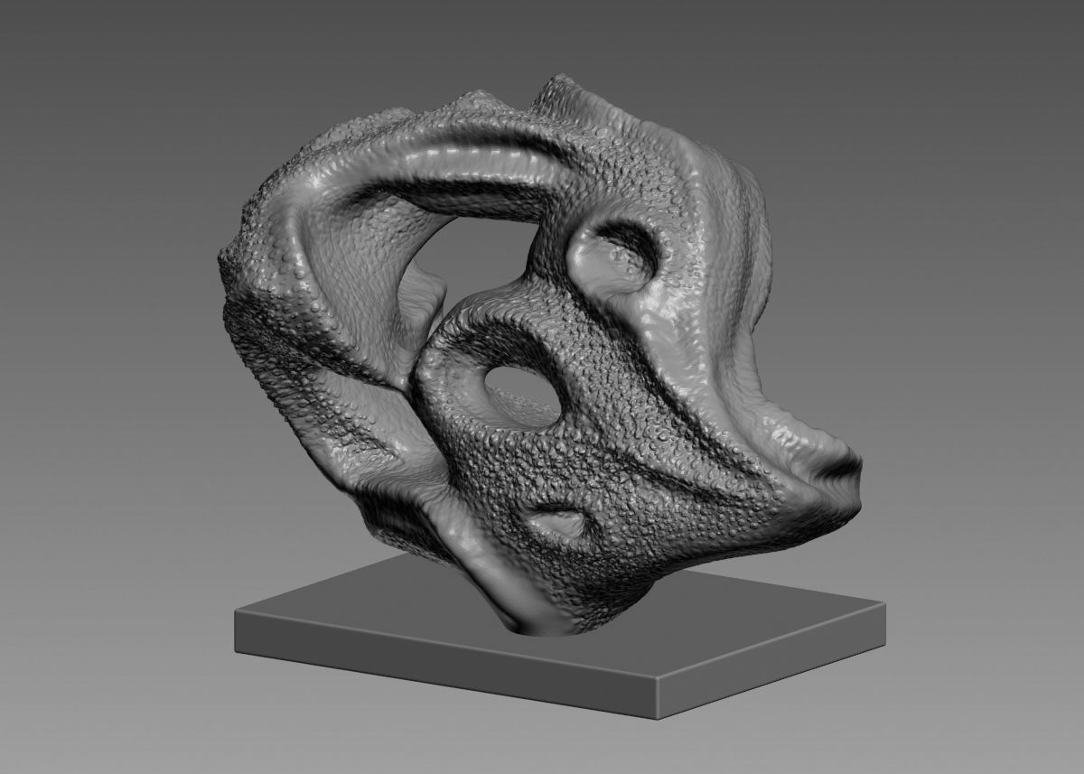 Modern Abstract Decorative sculpture 3d print model 3D print model_64