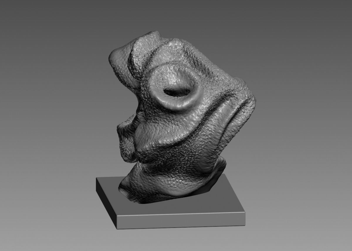 Modern Abstract Decorative sculpture 3d print model 3D print model_16