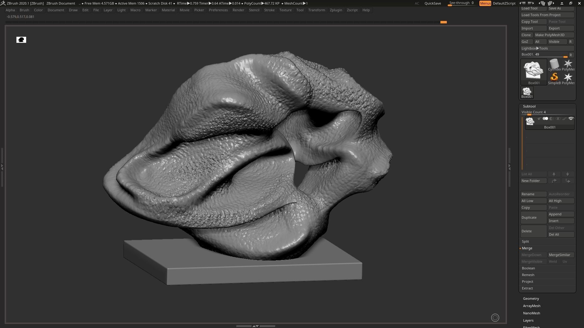 Modern Abstract Decorative sculpture 3d print model 3D print model_3