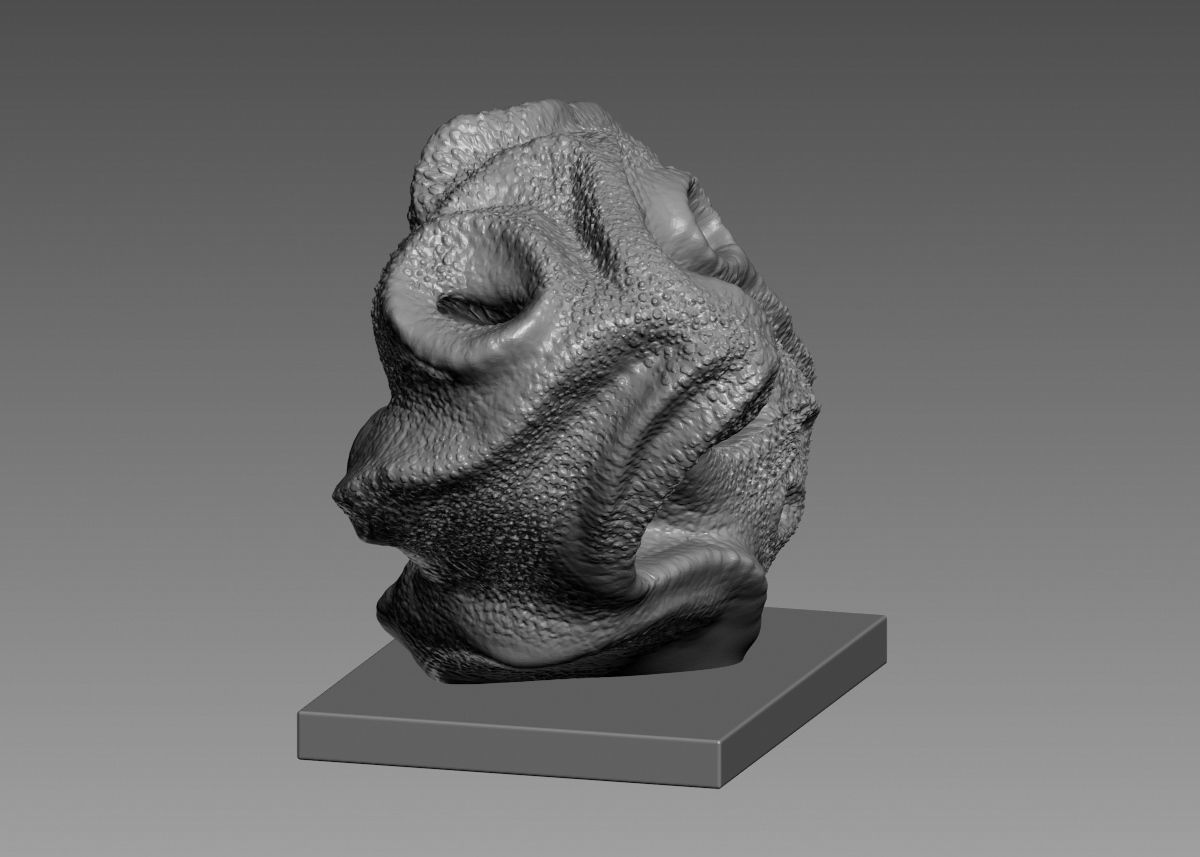 Modern Abstract Decorative sculpture 3d print model 3D print model_13