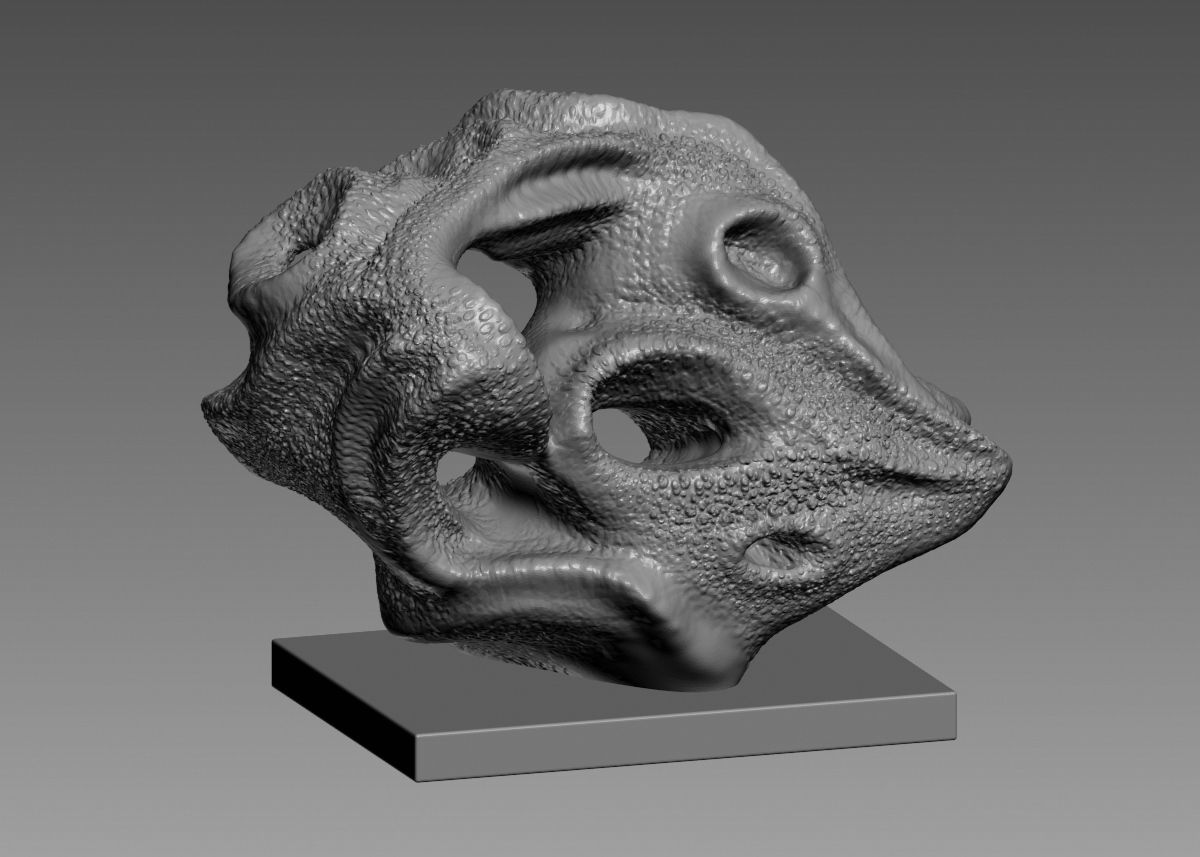 Modern Abstract Decorative sculpture 3d print model 3D print model_61