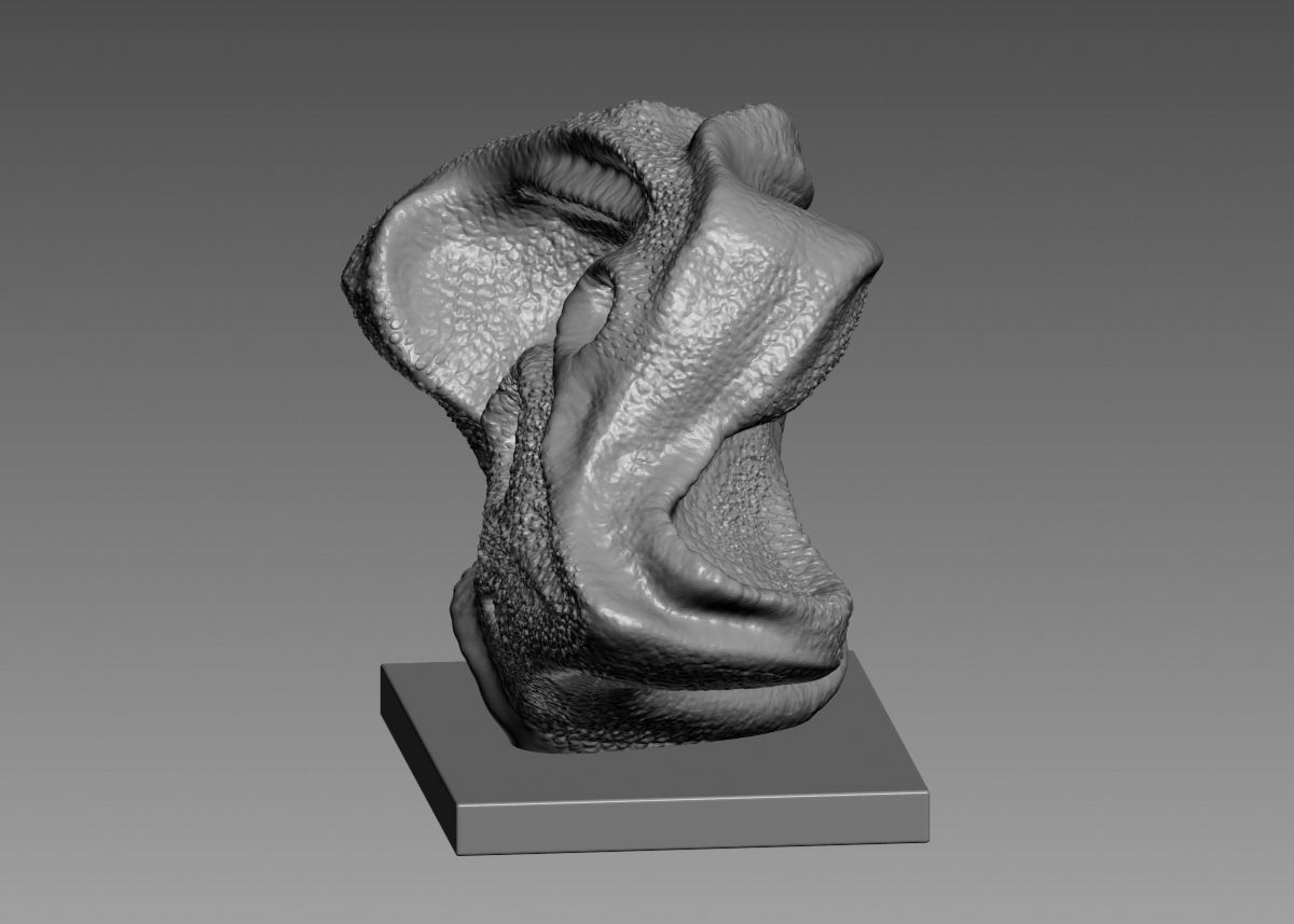 Modern Abstract Decorative sculpture 3d print model 3D print model_49