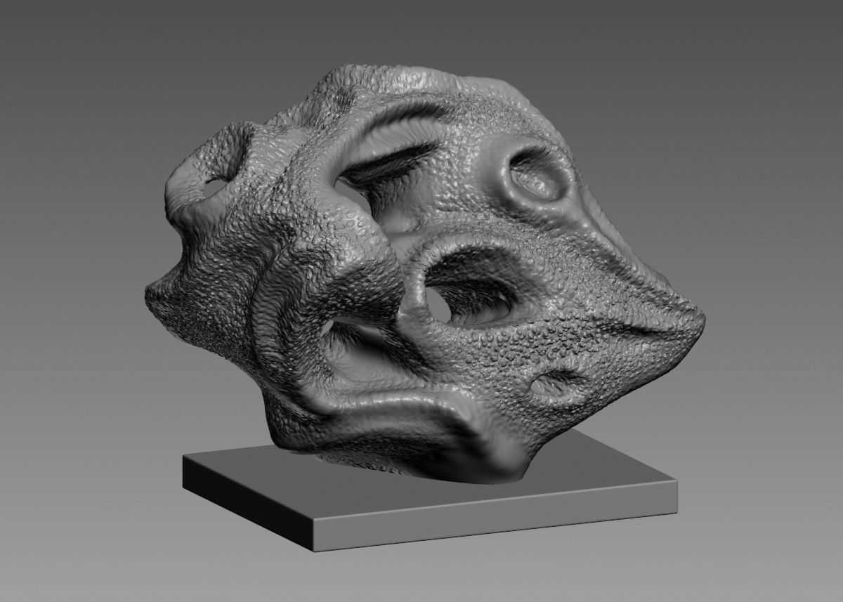 Modern Abstract Decorative sculpture 3d print model 3D print model_10