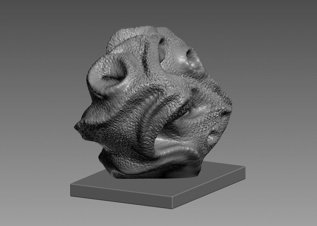 Modern Abstract Decorative sculpture 3d print model 3D print model_12