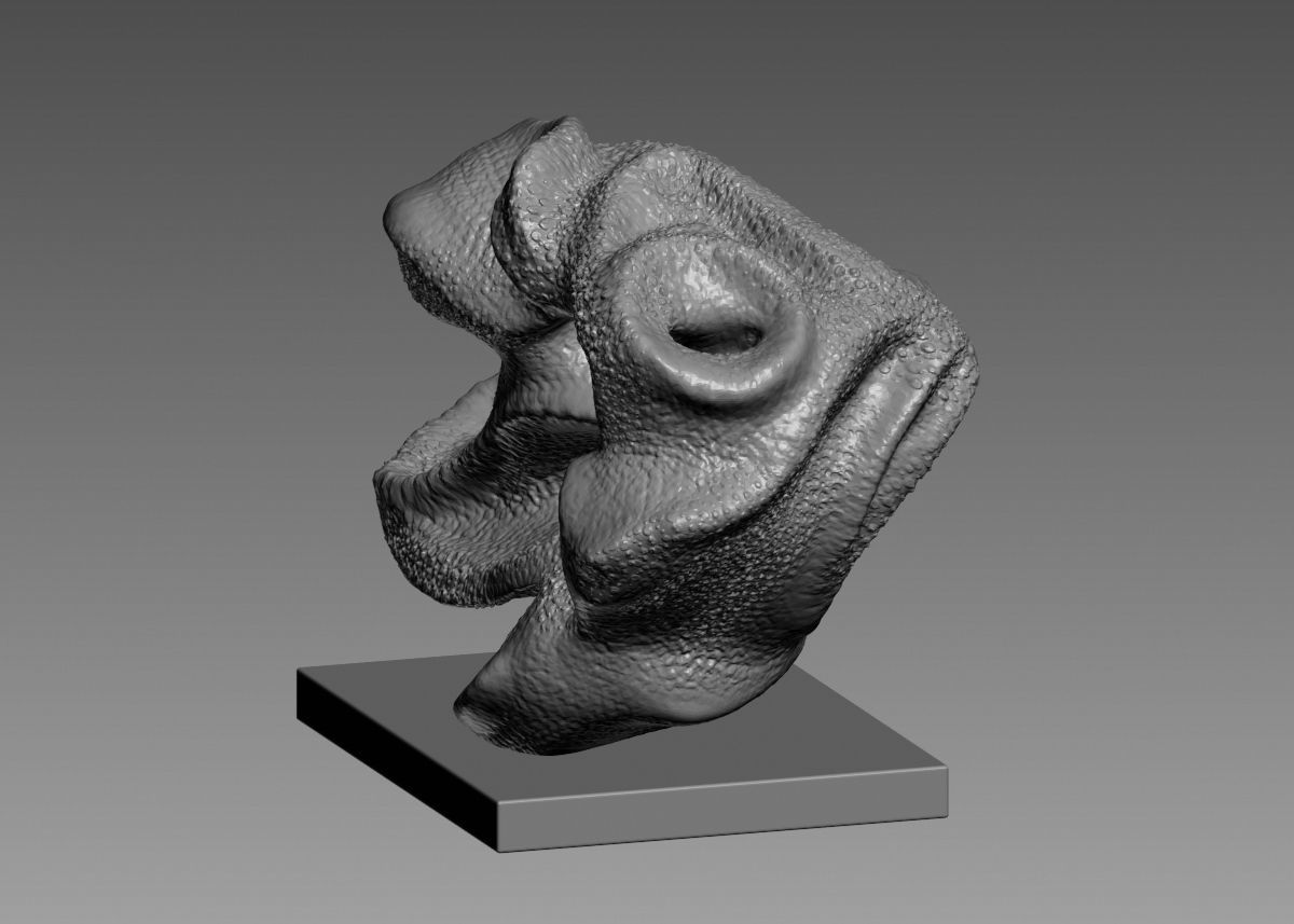 Modern Abstract Decorative sculpture 3d print model 3D print model_17