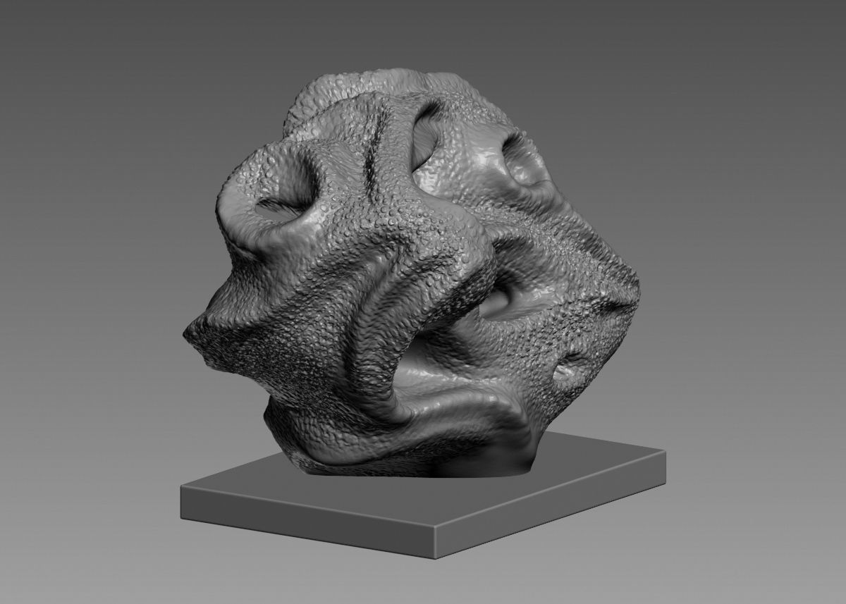 Modern Abstract Decorative sculpture 3d print model 3D print model_8