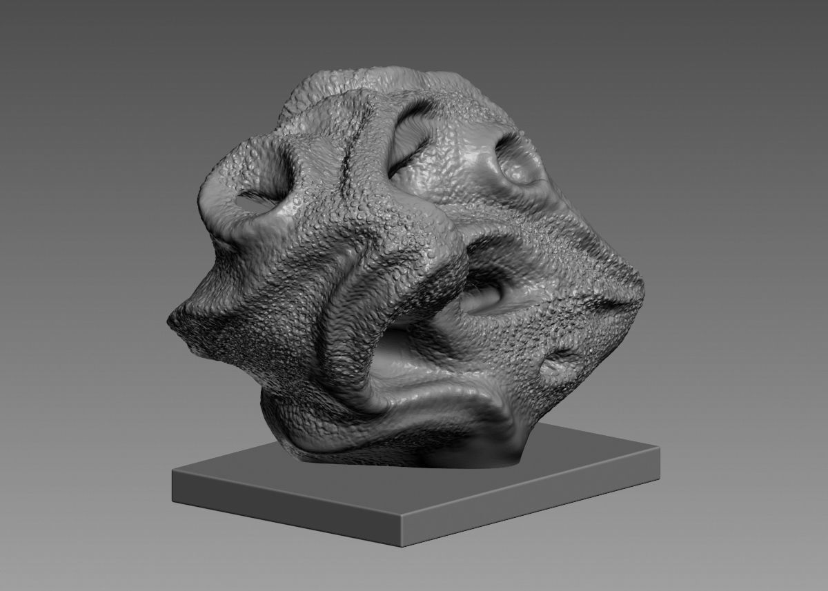 Modern Abstract Decorative sculpture 3d print model 3D print model_11