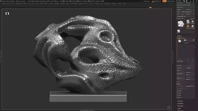 Modern Abstract Decorative sculpture 3d print model