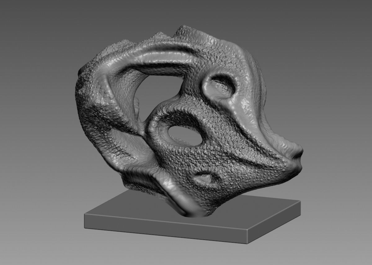 Modern Abstract Decorative sculpture 3d print model 3D print model_63