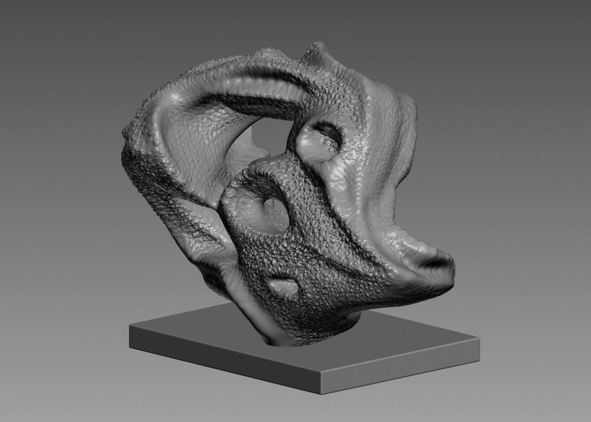 Modern Abstract Decorative sculpture 3d print model 3D print model_55
