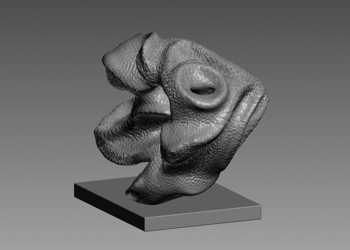 Modern Abstract Decorative sculpture 3d print model 3D print model_21