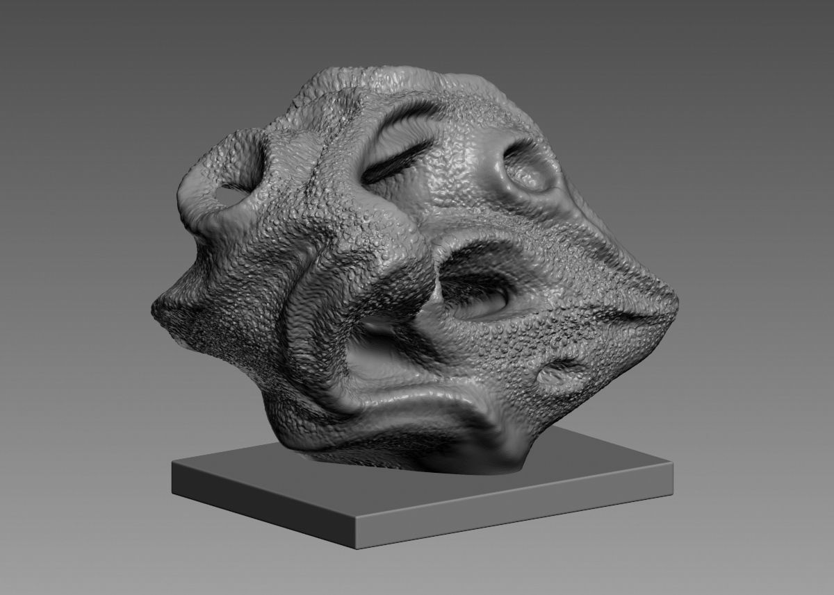 Modern Abstract Decorative sculpture 3d print model 3D print model_7