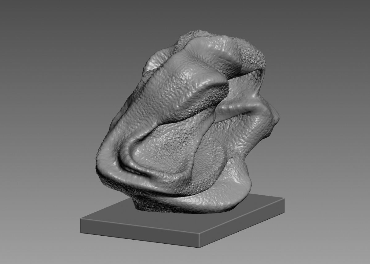 Modern Abstract Decorative sculpture 3d print model 3D print model_36