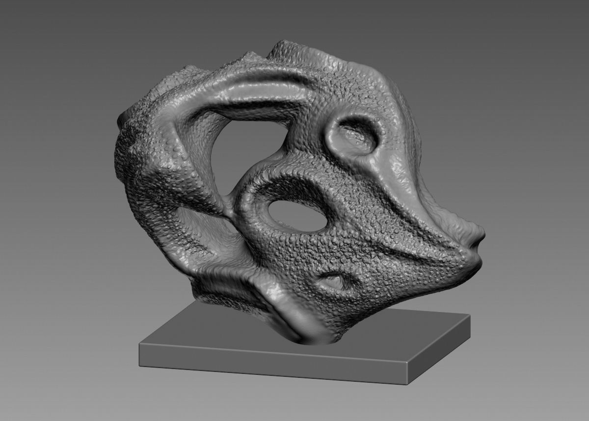 Modern Abstract Decorative sculpture 3d print model 3D print model_53