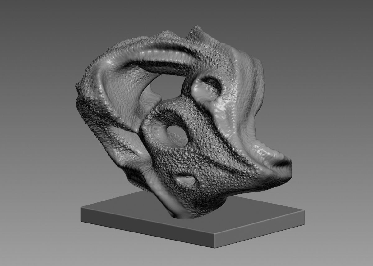 Modern Abstract Decorative sculpture 3d print model 3D print model_58
