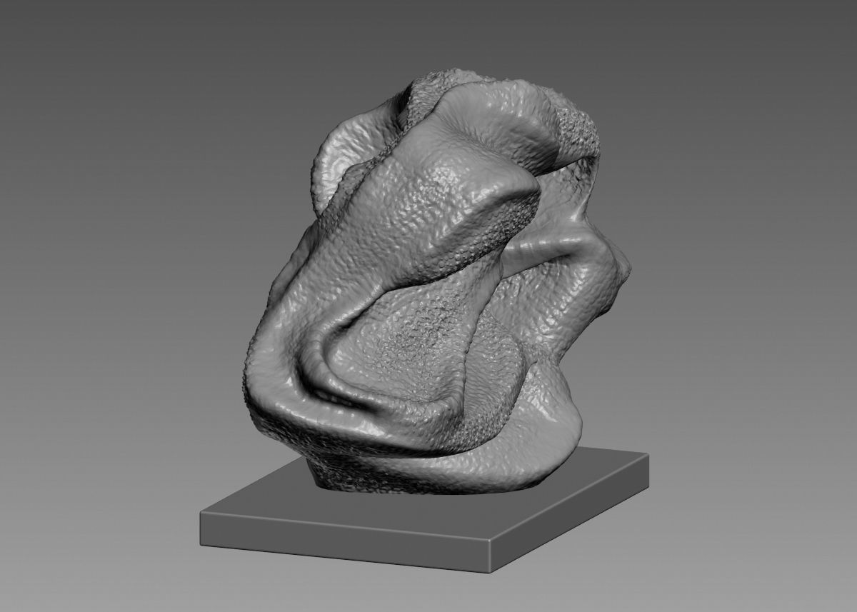 Modern Abstract Decorative sculpture 3d print model 3D print model_43