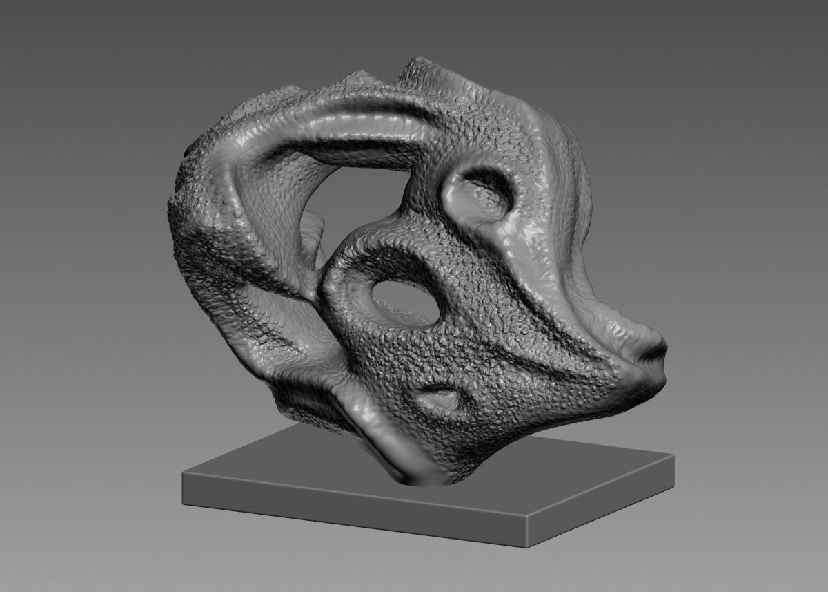 Modern Abstract Decorative sculpture 3d print model 3D print model_59