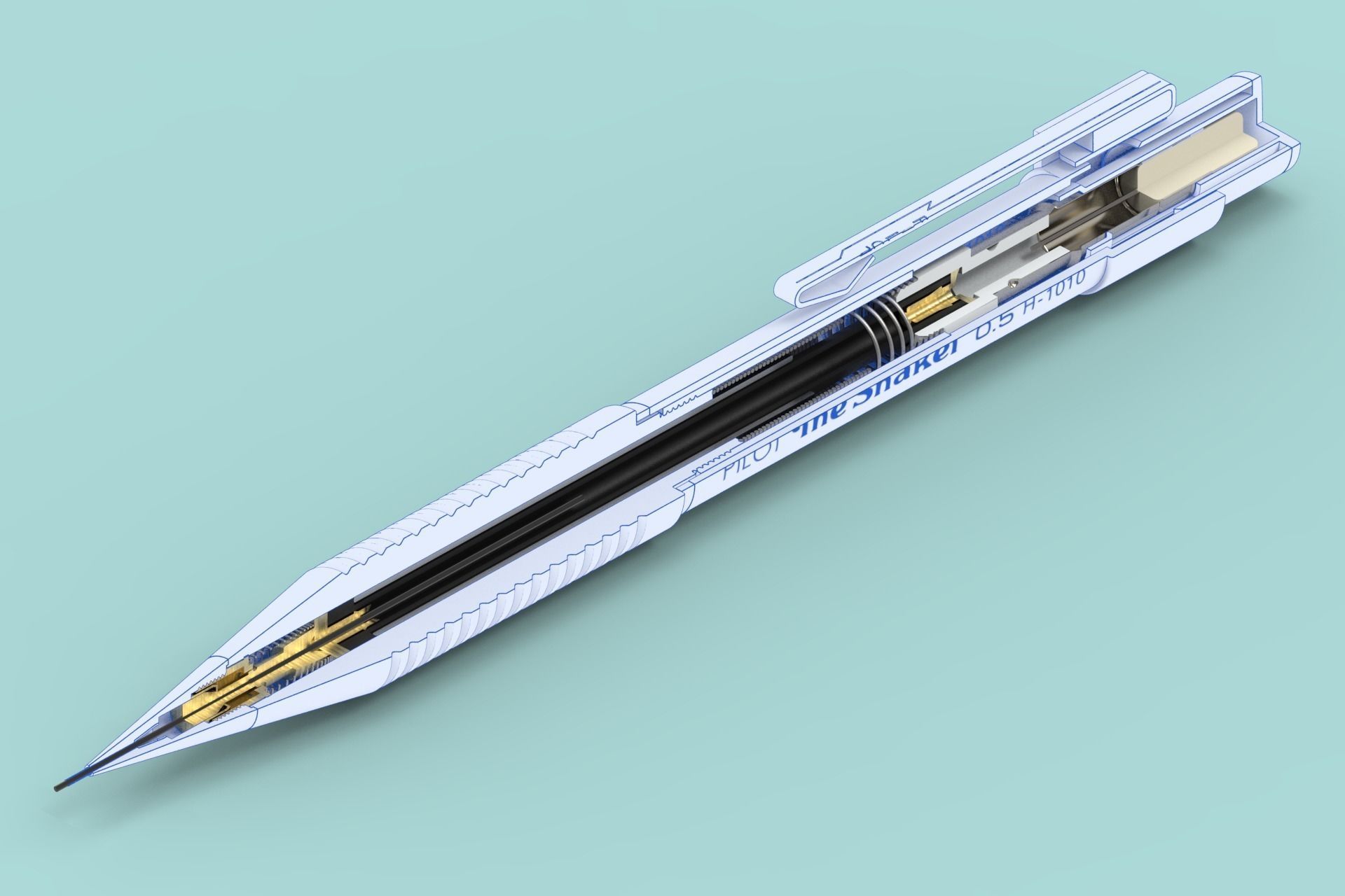 Mechanical Pencil 3D model_15