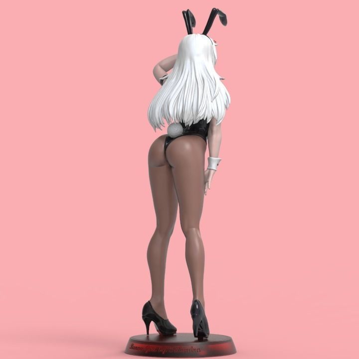 Sexy Bunny Girl STL 3D print model_4