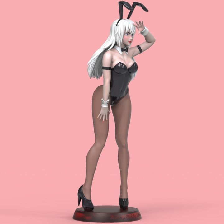 Sexy Bunny Girl STL 3D print model_2