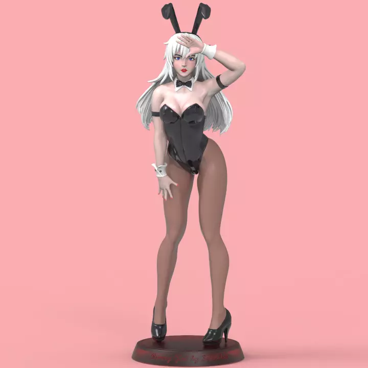 Sexy Bunny Girl STL 3D print model_0