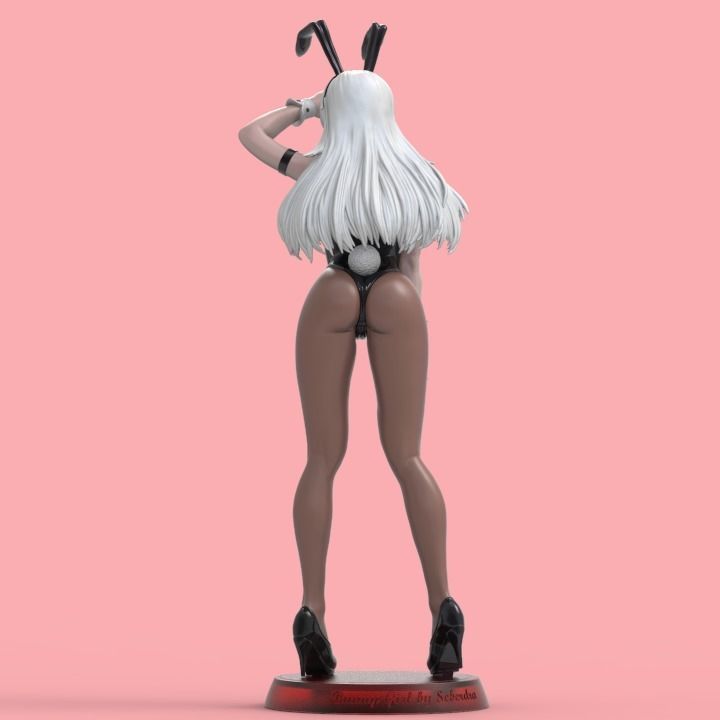 Sexy Bunny Girl STL 3D print model_5