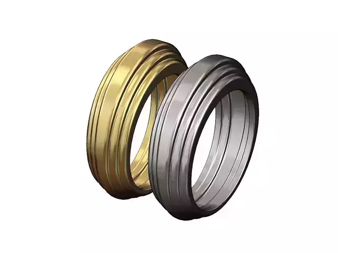 Chunky Stepped ring 3D print model