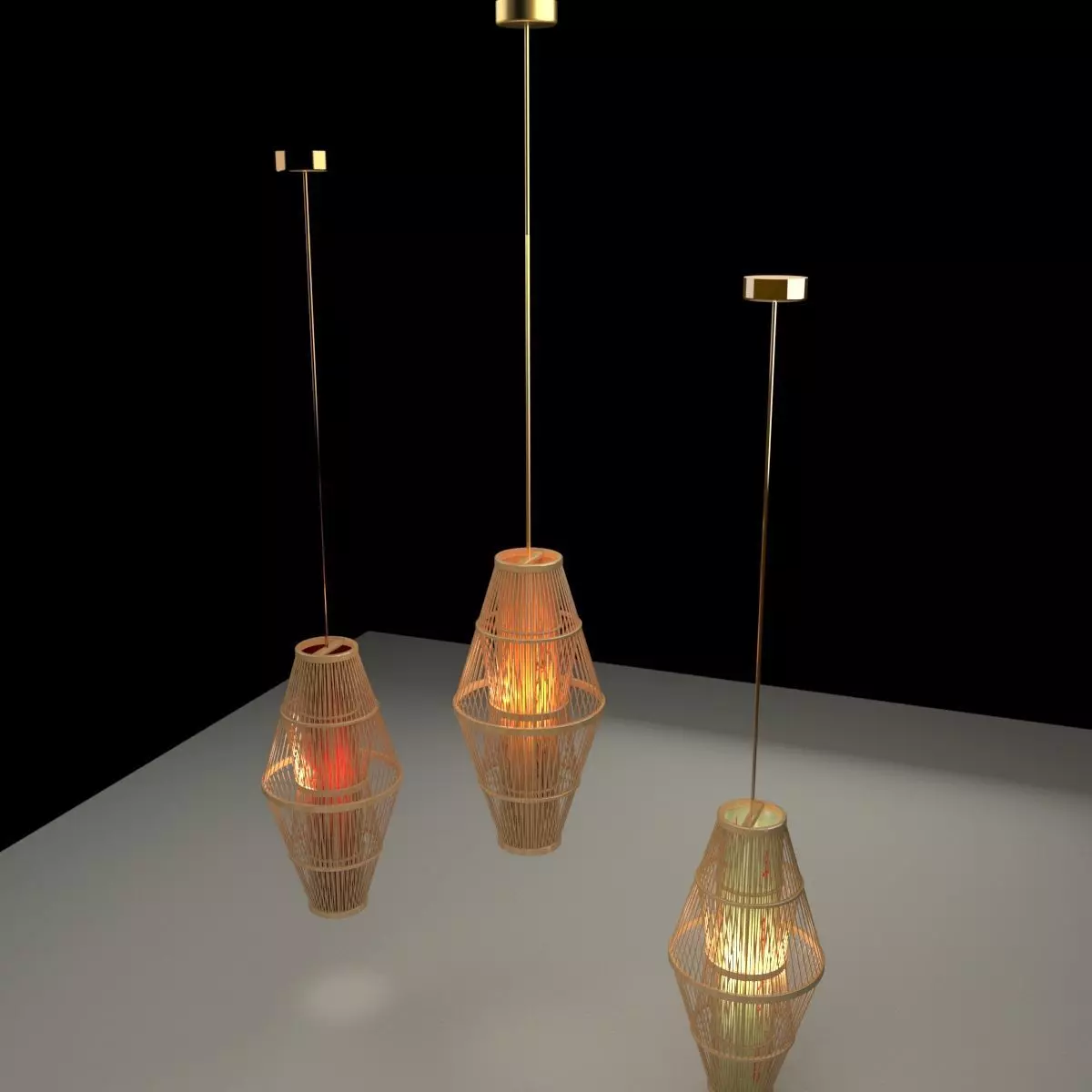 Chinese lantern 3D model_0