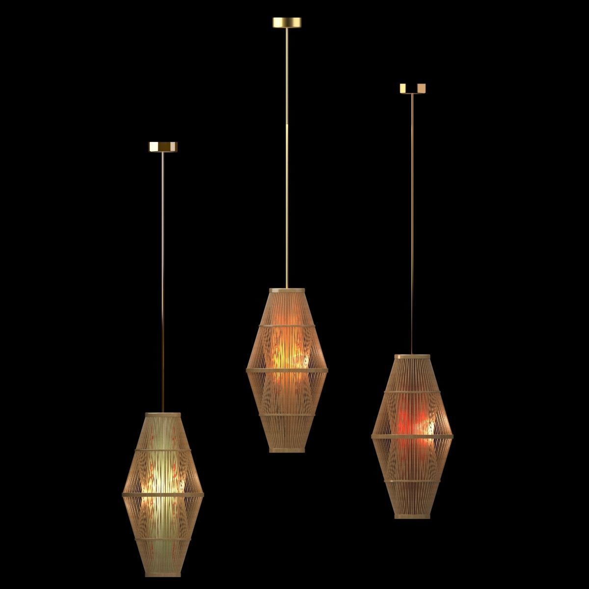 Chinese lantern 3D model_2