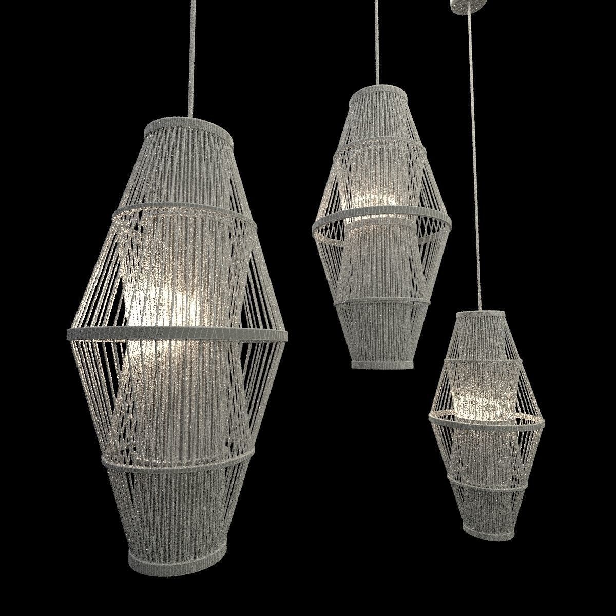 Chinese lantern 3D model_6