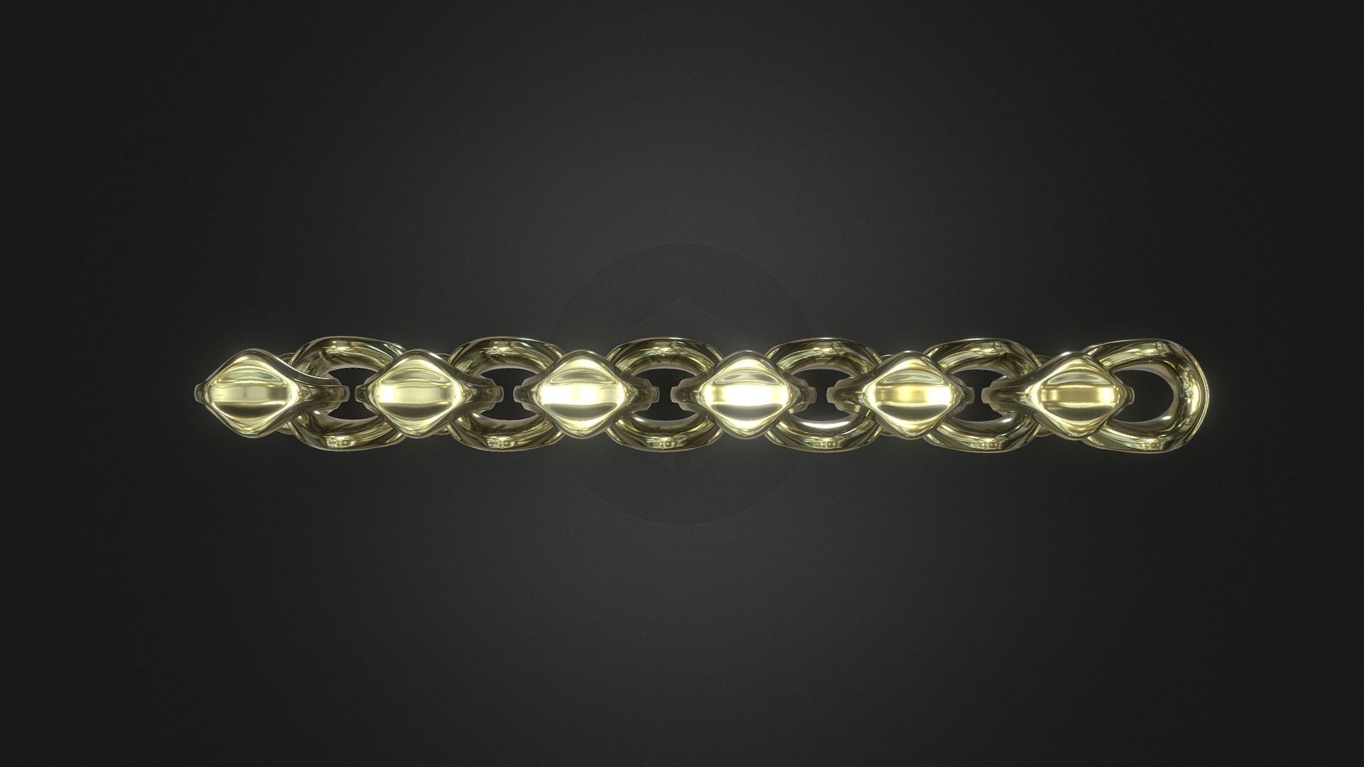 Cobra Link Jewelry 3D print model_1