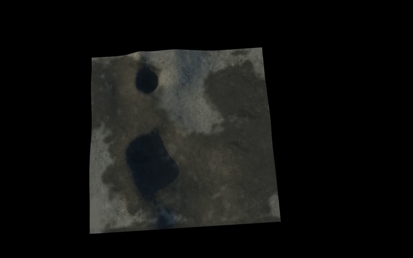 Landscape 3D model surface of moon 3D model_1