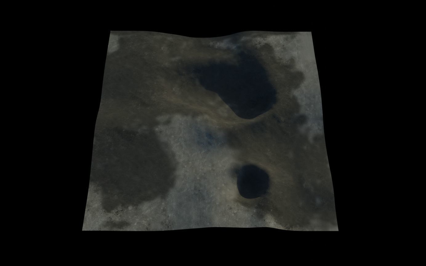 Landscape 3D model surface of moon 3D model_10