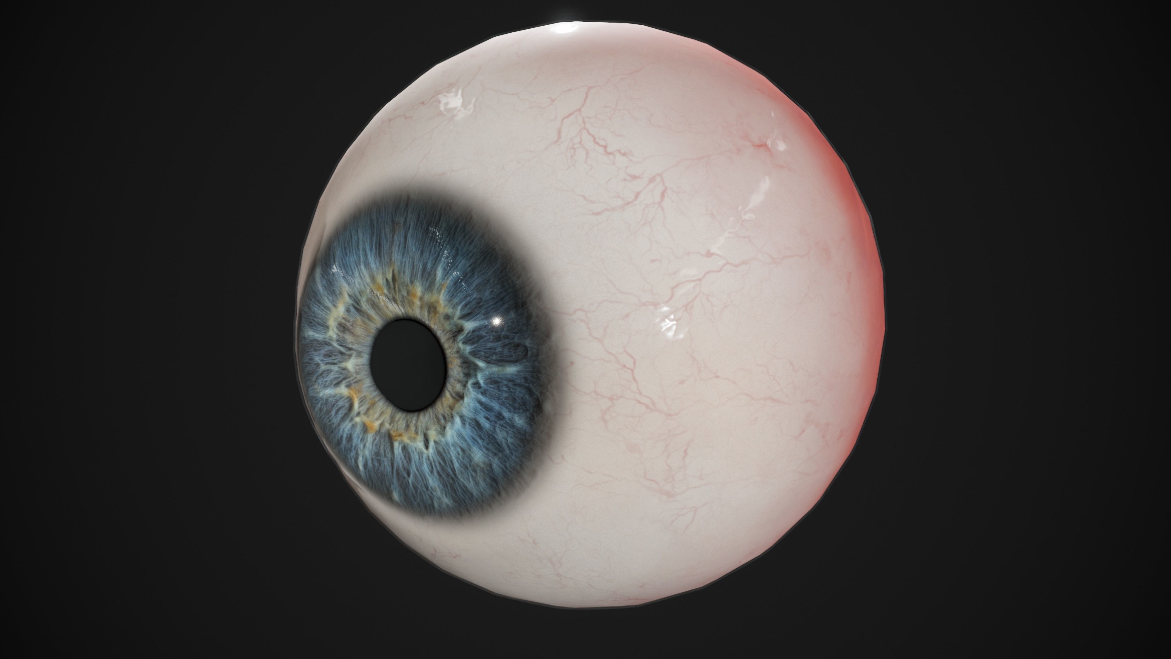 Human Eye Realtime pack Low-poly 3D model_12
