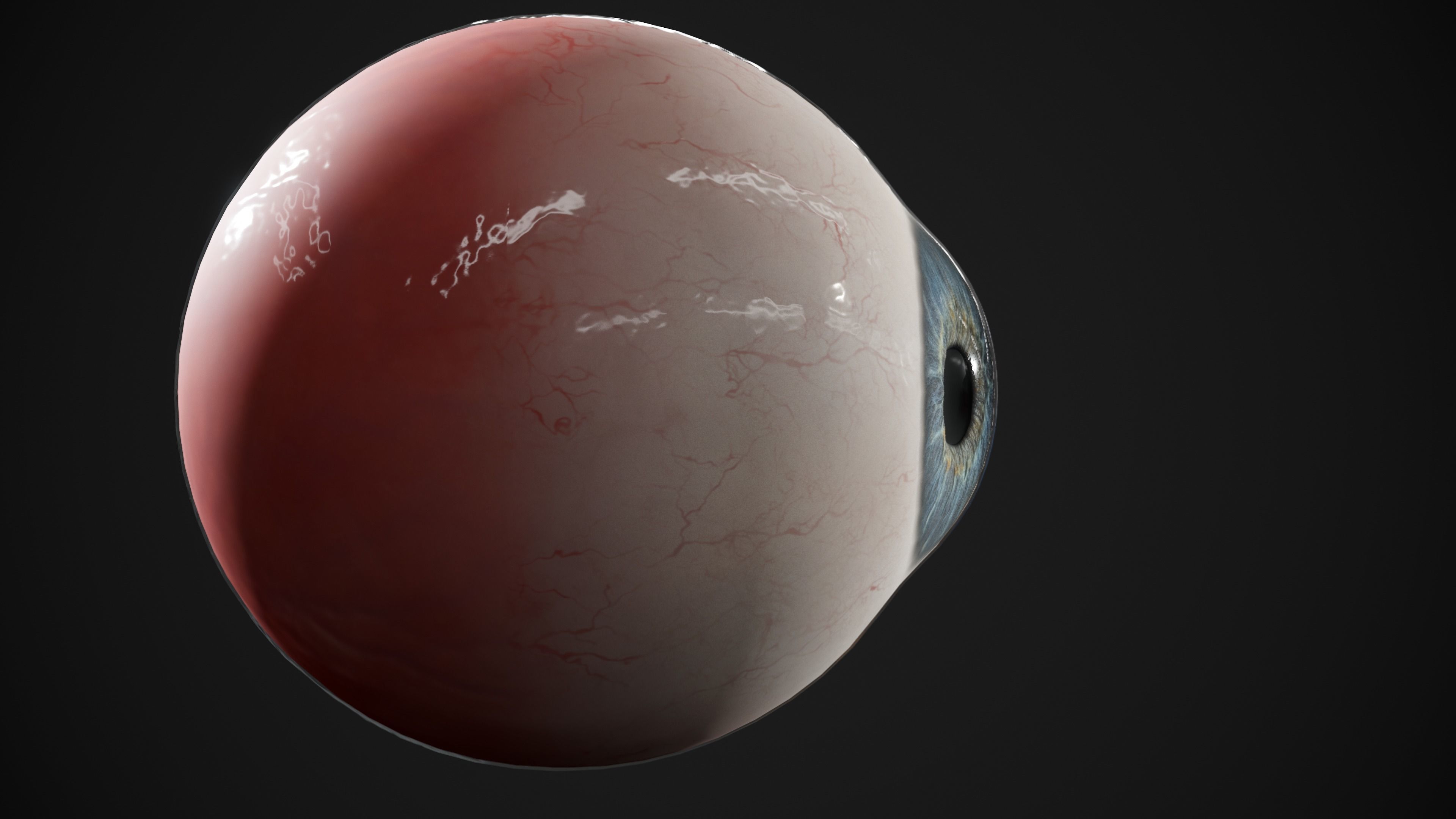 Human Eye Realtime pack Low-poly 3D model_13