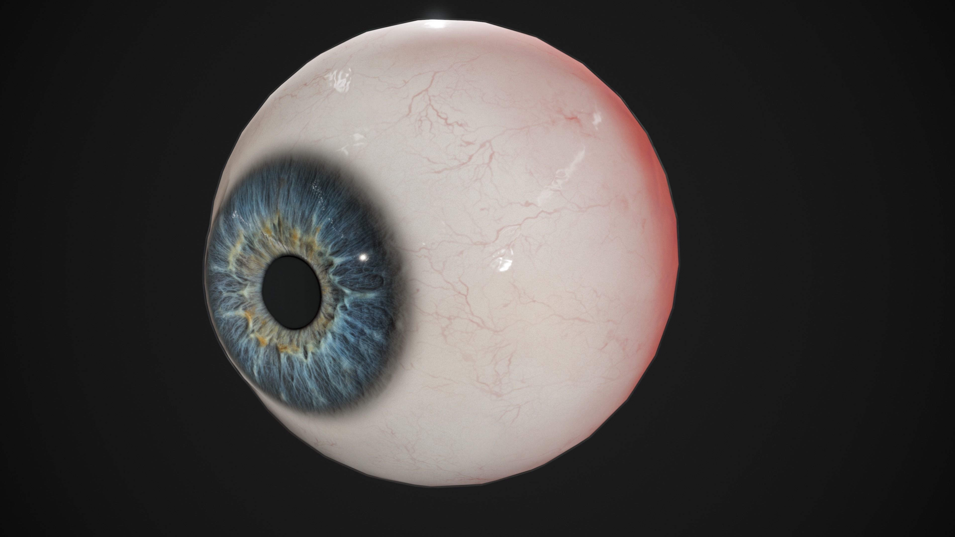 Human Eye Realtime pack Low-poly 3D model_5
