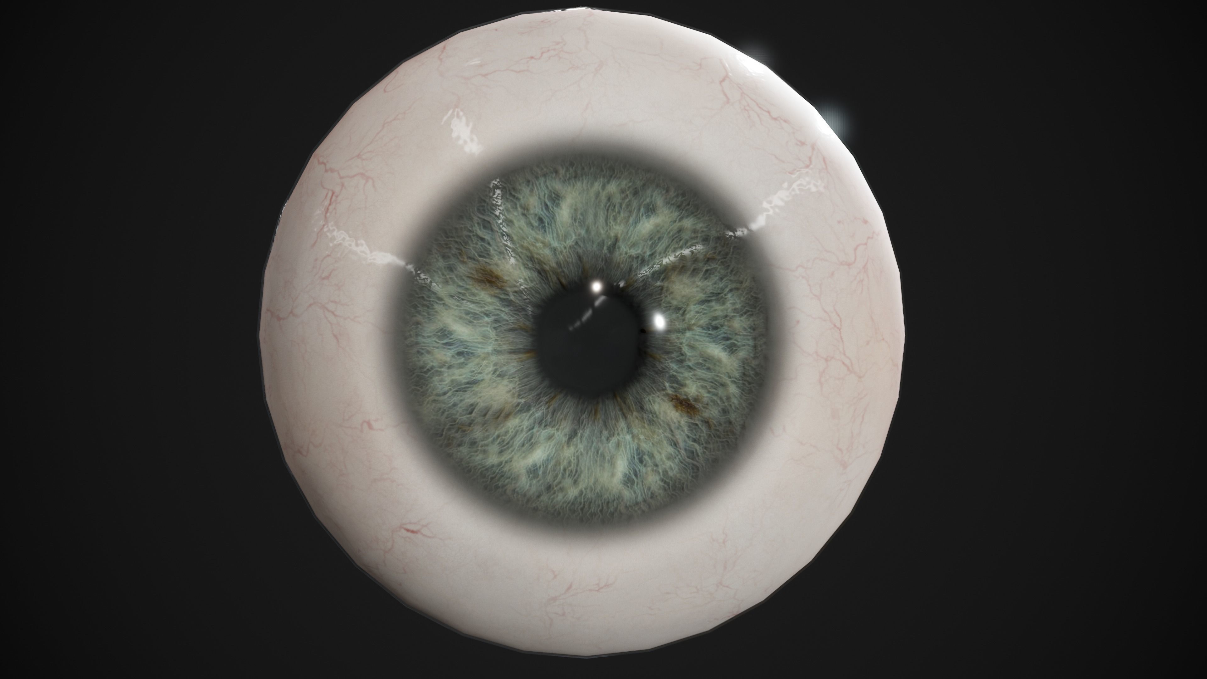 Human Eye Realtime pack Low-poly 3D model_9