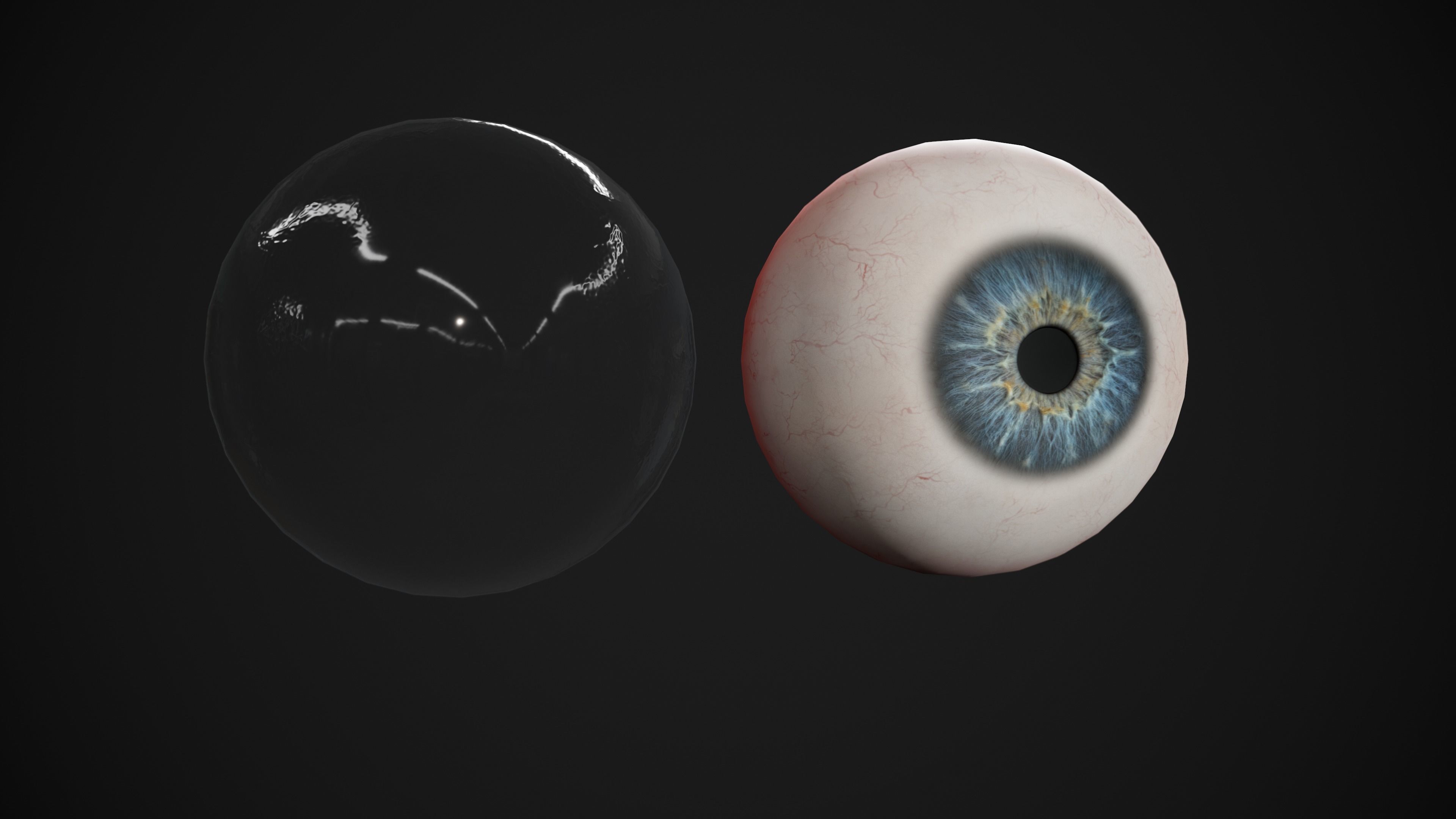 Human Eye Realtime pack Low-poly 3D model_6