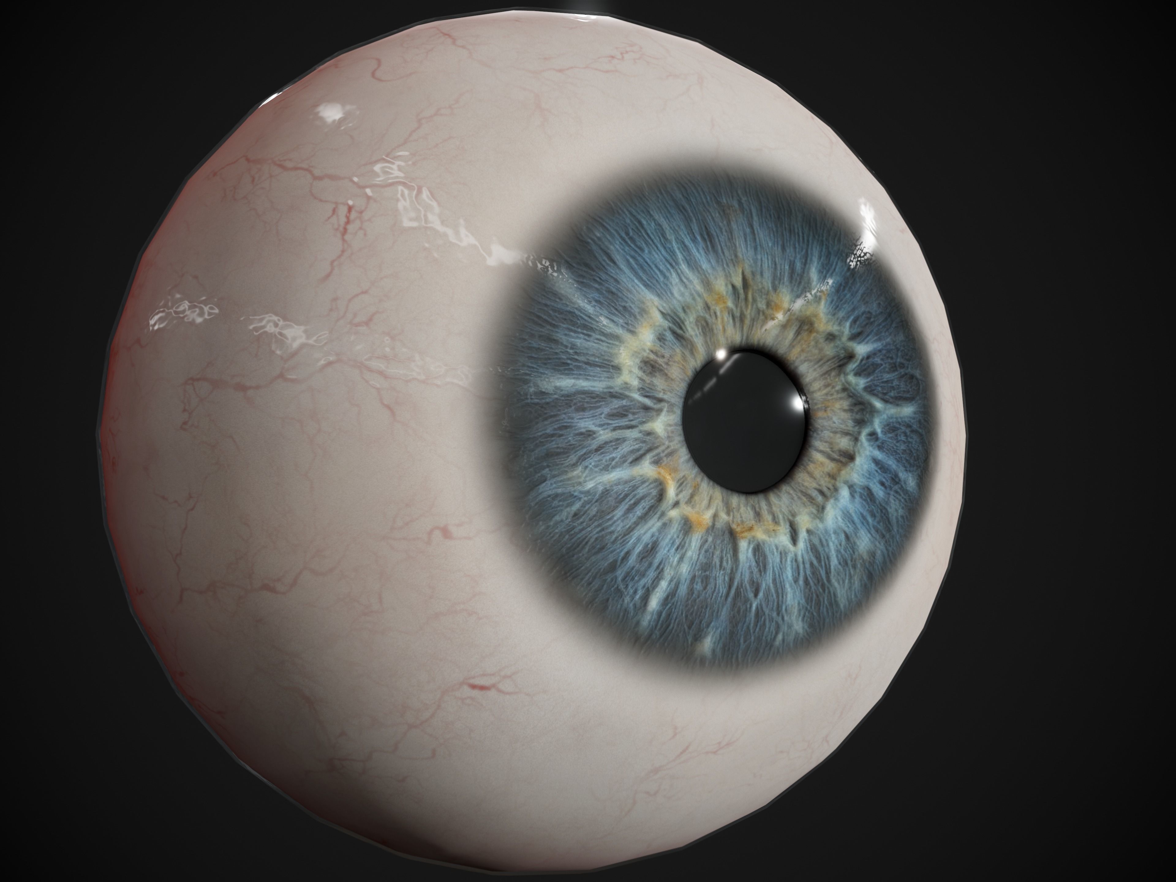 Human Eye Realtime pack Low-poly 3D model_3