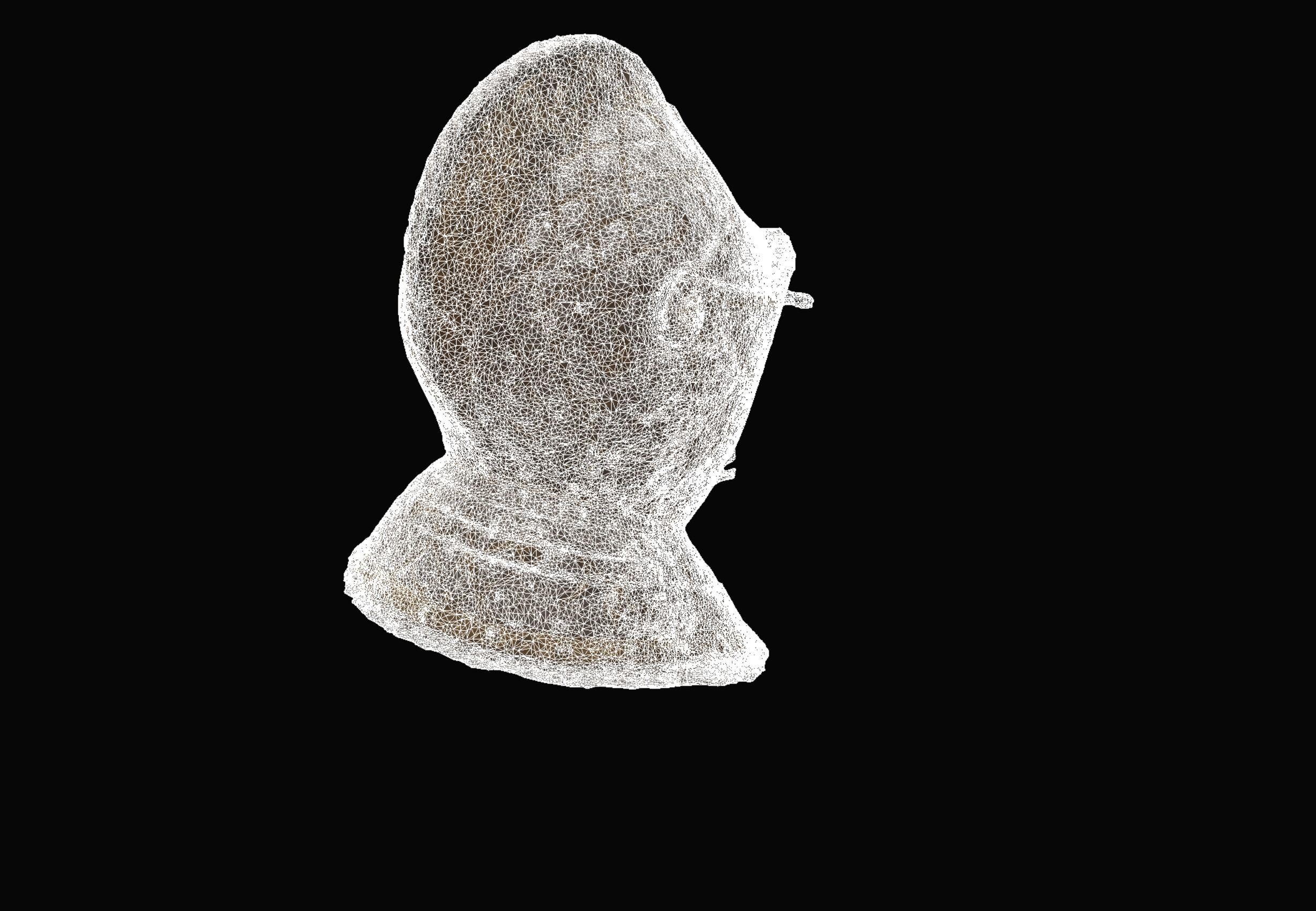 Gold and Silver Knights Helmet Photogrammetry scan 3D model_19