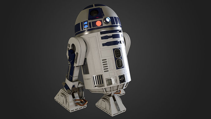R2-D2 r2d2 from star wars force awakens 3D model