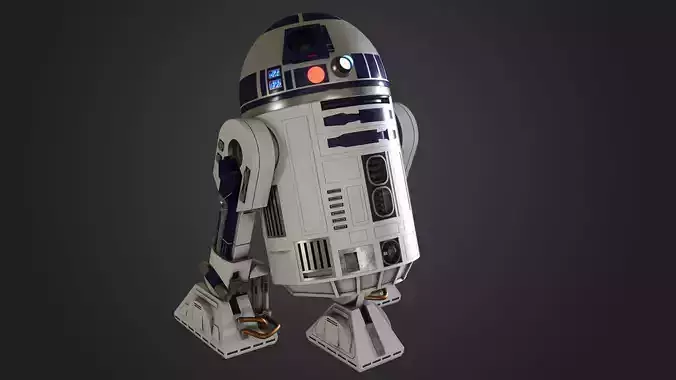 R2-D2 r2d2 from star wars force awakens 3D model