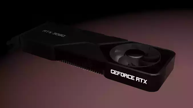 RTX 3080 3D model
