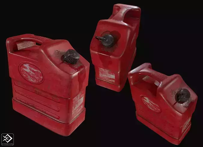 Oil can Low-poly 3D model