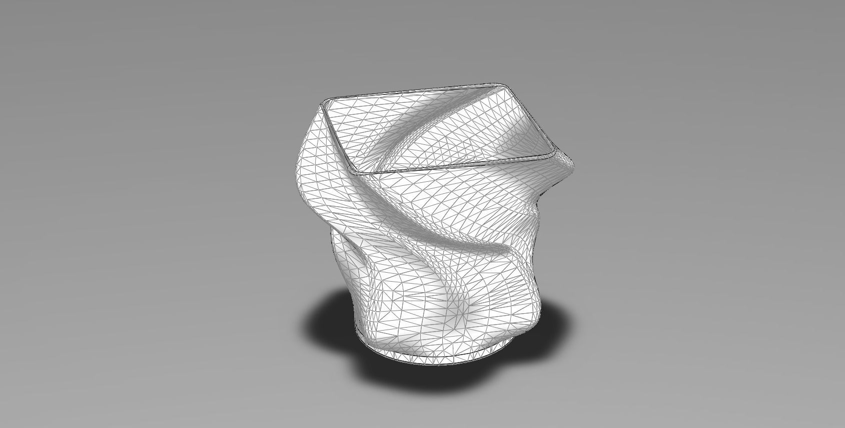 Flower pot 3D print model_1