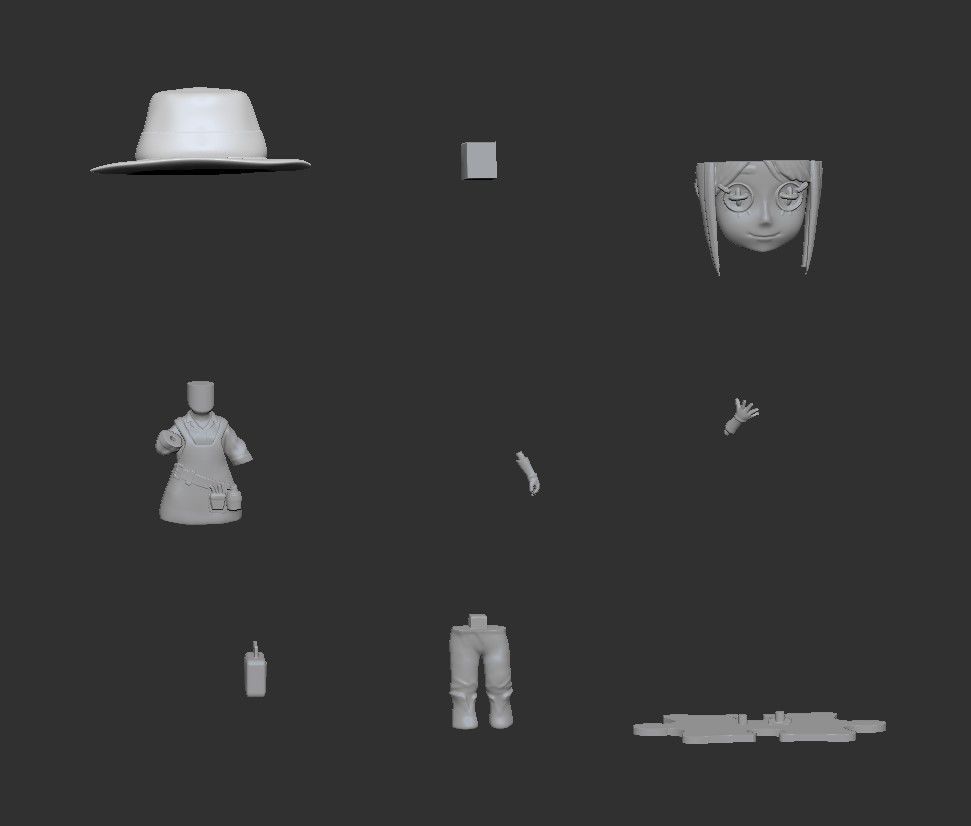 Emma Chibi ver 3D print model_4