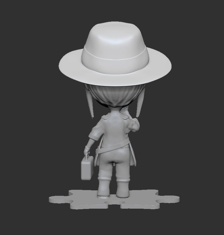 Emma Chibi ver 3D print model_3