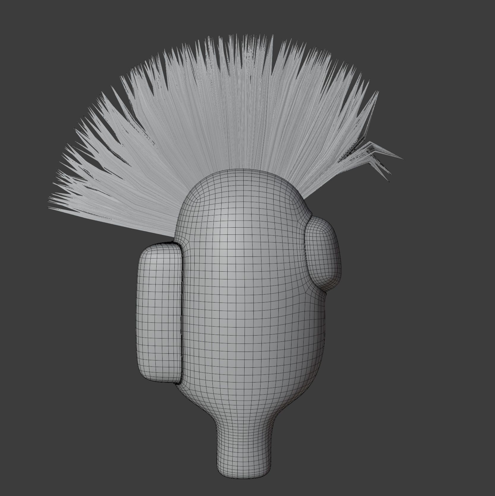 Among Us Mohawk Character  3D model_15