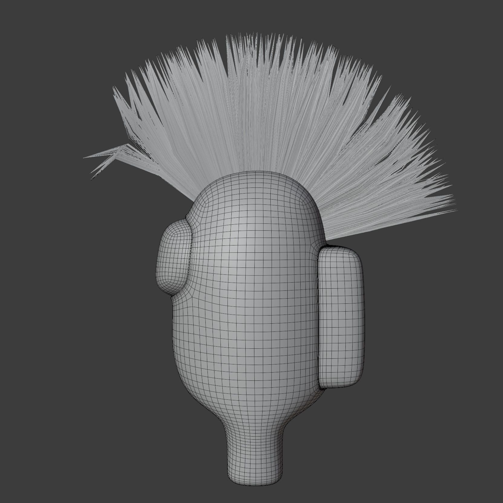 Among Us Mohawk Character  3D model_11