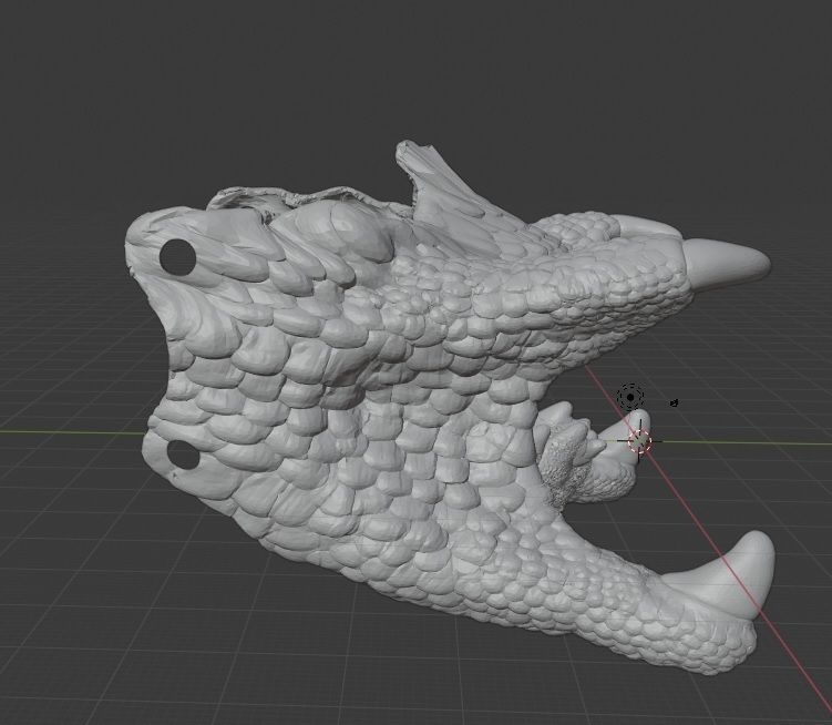 PREDATOR HALF MASK 3D print model_2